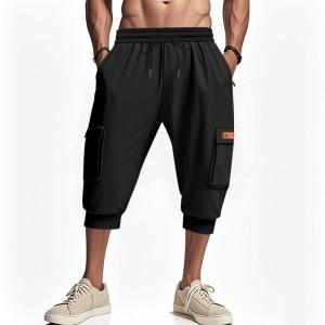 7分丈パンツ メンズ スウェットパンツ 七分丈...の詳細画像1