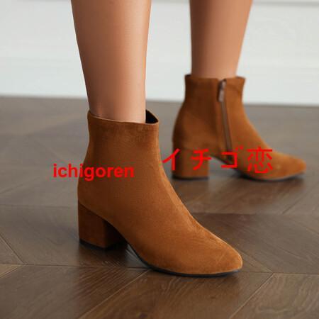 秋冬ブーティー歩きやすいショートブーツ黒５０袴用ブーツ5.5ｃｍヒールブーツ 入学式 卒業式太ヒール...