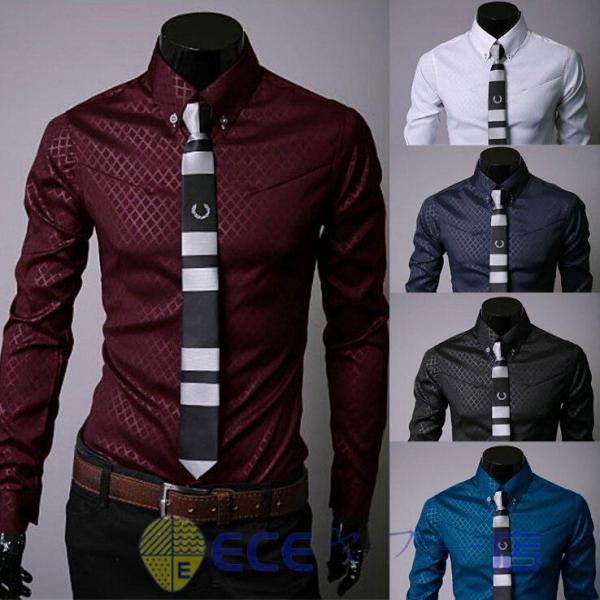 シャツ メンズ 長袖 ドレスシャツ トップス 黒 白 大きいサイズ ブラウス カジュアル ウエストシ...