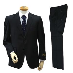 Loro piana　( ロロピアーナ ）生地使用　秋冬　黒無地 2ボタンシングルスーツ　メンズ　スーツ　ビジネス　
