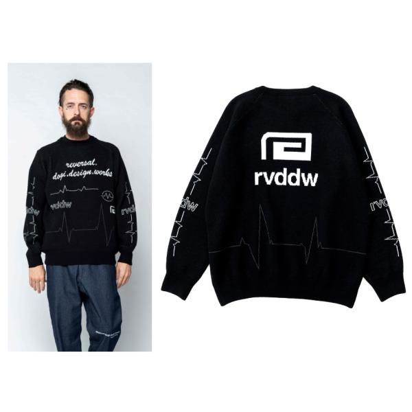 【特別価格】ニットクルーネック リバーサル REVERSAL ECG HIGH GAUGE KNIT...