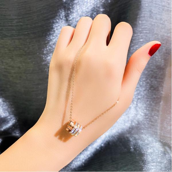 ネックレス リング キュービックジルコニア