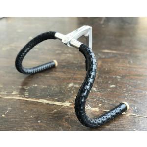 FUN ドロップハンドル レザーグリップ スレッドステム
