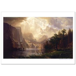 アルバート・ビアスタット　カリフォルニア州シエラネバダ　ジクレーポスター　B4 (364ミリ×257...