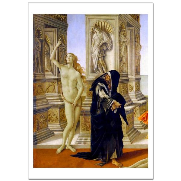 ポッティチェリ La calumnia de Apeles　ジクレー高級アートポスターA2（420ミ...