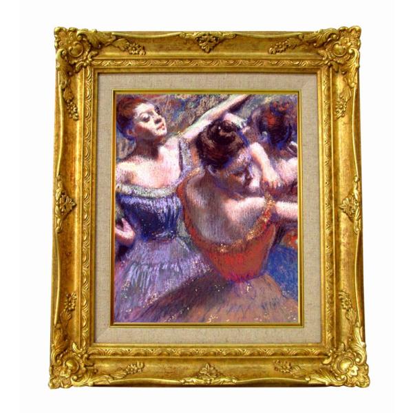 世界の名画　 ドガ　踊り子　ジクレーキャンバス複製画 豪華額装品