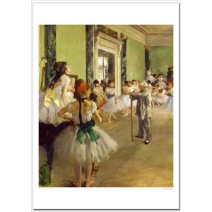 ドガ　バレーの授業　ジクレーポスターA1(594ミリ×841ミリ)