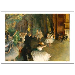 ドガ　舞台稽古　ジクレーポスター B4 (364ミリ×257ミリ)