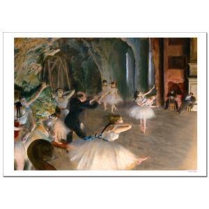 ドガ　舞台稽古2　ジクレーポスター A2(420ミリ×594ミリ)