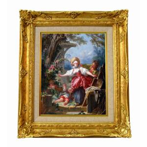 810❣️ フラゴナール　The Letter  ジークレー　複製 フラゴナール The Letter ジクレーキャンバス複製画 額装品