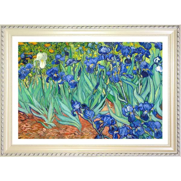 ゴッホ　アイリス　ジークレーポスター額装品