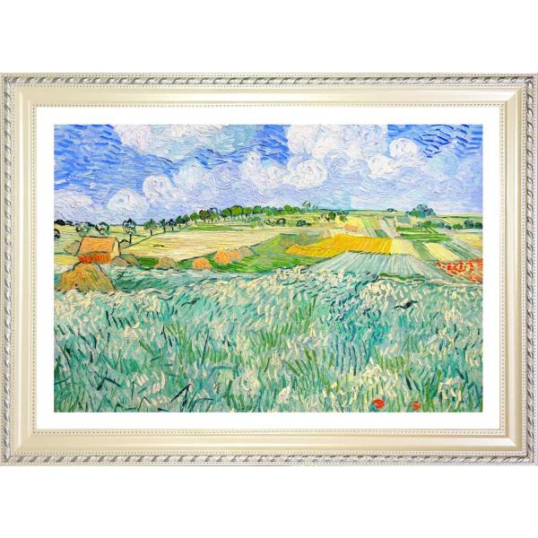 ゴッホ　オーヴェル近くの平野　ジークレーポスター額装品