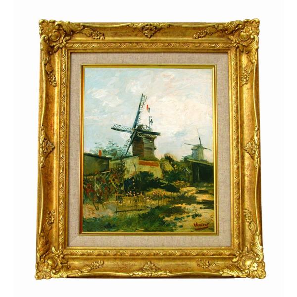 世界の名画　ゴッホ　ムーラン・ド・ブリュットファン　ジクレーキャンバス複製画 豪華額装品