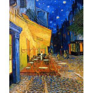 世界の名画 ゴッホ 夜のカフェテラス ジクレー...の詳細画像1