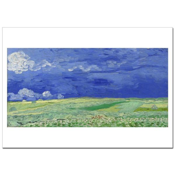 ゴッホ　雷雲の下の麦畑Wheatfield under Thundercloud　ジクレーポスターA...