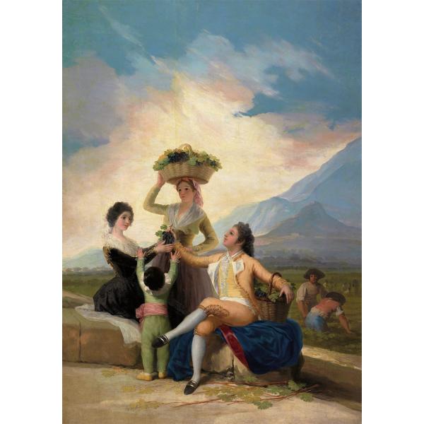 ゴヤ　葡萄の収穫・秋　 B4（257ミリ×364ミリ）ジクレーポスター 四辺フチ無し