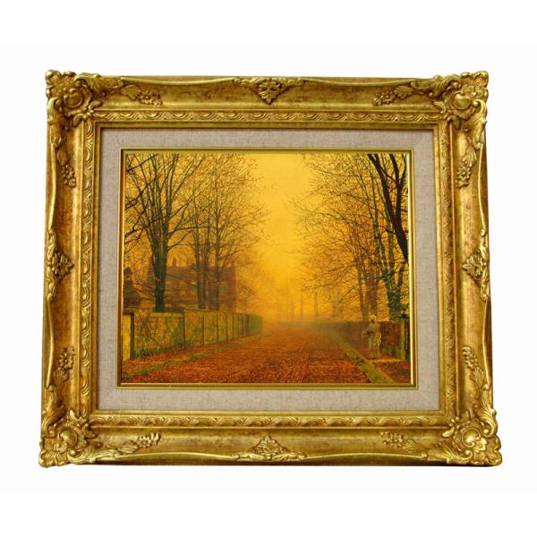 世界の名画　グリムシャウ　Evening Glow Late  ジクレーキャンバス複製画　豪華額装品