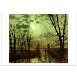 グリムシャウ　At The Park Gate　ジクレーポスター A2 (594ミリ×420ミリ)