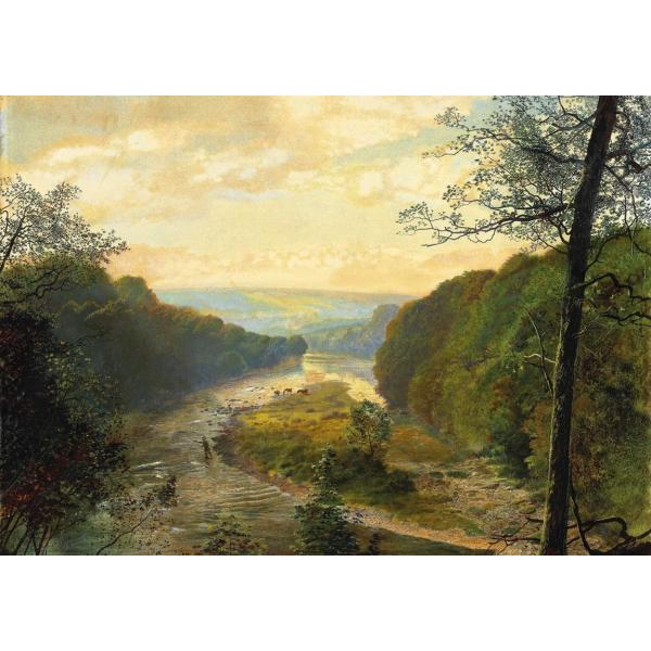 グリムシャウ　The Wharfe valley, with Barden Tower beyond...