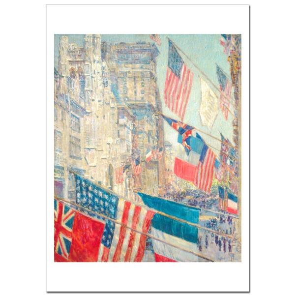 ハッサム　1917年5月、同盟国の日  B4(257ミリ×364ミリ)　ジクレーポスター