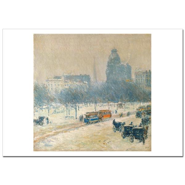 ハッサム 冬のユニオンスクエア Winter in Union Square  A1(594ミリ×8...