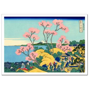 葛飾北斎 東海道品川御殿山ノ不二 B4〜B1サイズ ジクレーポスター