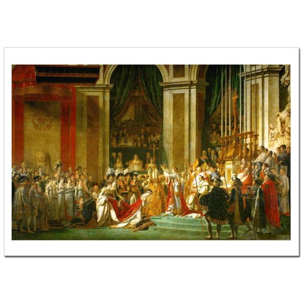 ジャックルイダヴィッド ナポレオン一世の戴冠式と皇妃ジョゼフィーヌの戴冠B2(515ミリ×728ミリ...