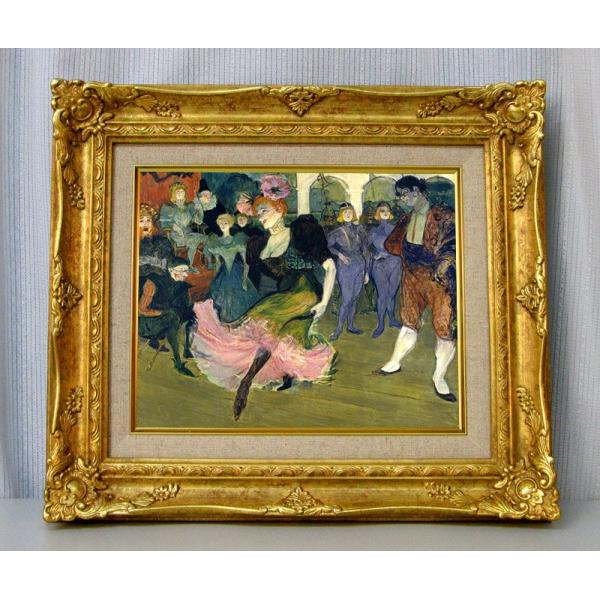 世界の名画　 ロートレック　「シルぺリック」のボレロを踊るマルセル・ランデ−ル ジクレーキャンバス複...