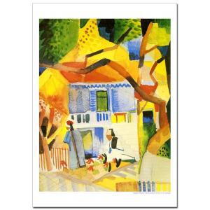 マッケ サンジェルマンの家の中庭 B4〜B2サイズ ジクレーポスター