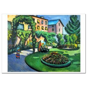 マッケ 庭　ジクレーポスター A2(420ミリ×594ミリ)