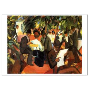 マッケ 庭のレストラン　ジクレーポスター B4(257ミリ×364ミリ)