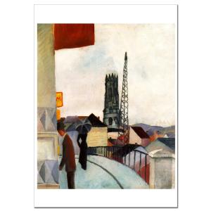 マッケスイスのフリブールの大聖堂ジクレーポスターB3(364ミリ×515ミリ)