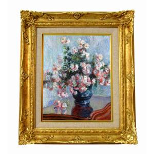 美品 クロード・モネ「ヴェトゥイユの画家の庭」複製画 豪華額装 世界の名画 世界の名画 モネ ヴェトゥイユの画家の庭 ジクレーキャンバス複製画