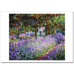 モネ モネの家の庭アイリス　B4〜A2サイズ ジクレーポスター