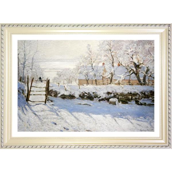 モネ かささぎ  ジークレーポスター額装品