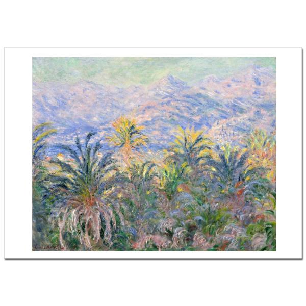モネ ボルディゲーラのやしの木Palm Trees at Bordigheraジ−クレーポスターB4...