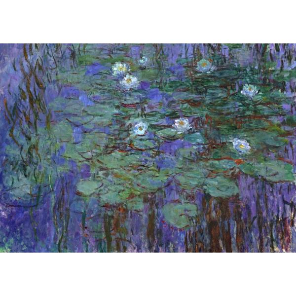 モネ 青睡蓮  ジ−クレーポスター四辺フチ無しA2（420ミリ×594ミリ）