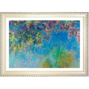 クロード・モネ作　モネの庭アイリス　ジークレー版画【特注品】 クロード・モネ作 モネの庭アイリス ジークレー版画【特注品