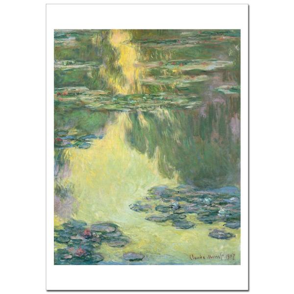 モネ 睡蓮4Water Lilies ジ−クレーポスターB4〜A1サイズ
