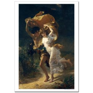 ピエールオーギュストコット　嵐ジクレーポスター　B4 (364ミリ×257ミリ)