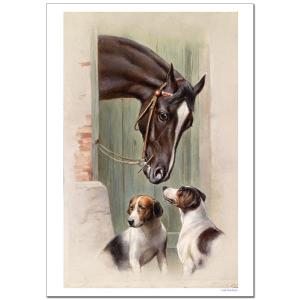 カールライヘルト　厩舎訪問 ジクレーポスターB4(257ミリ×364ミ)