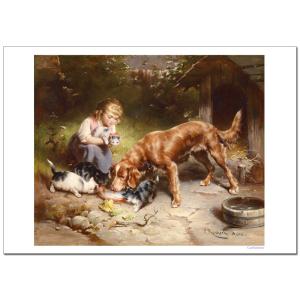 カールライヘルト　Dinner　party　ジクレーポスター A2（420ミリ×594ミリ）