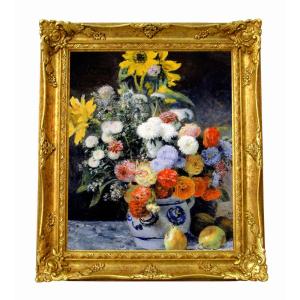 世界の名画 ルノワール イレーヌ嬢の肖像 ジクレーキャンバス複製画