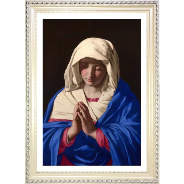ジョヴァンニ・バッティスタ・サルヴィ 祈る聖母　　ジークレーポスター額装品