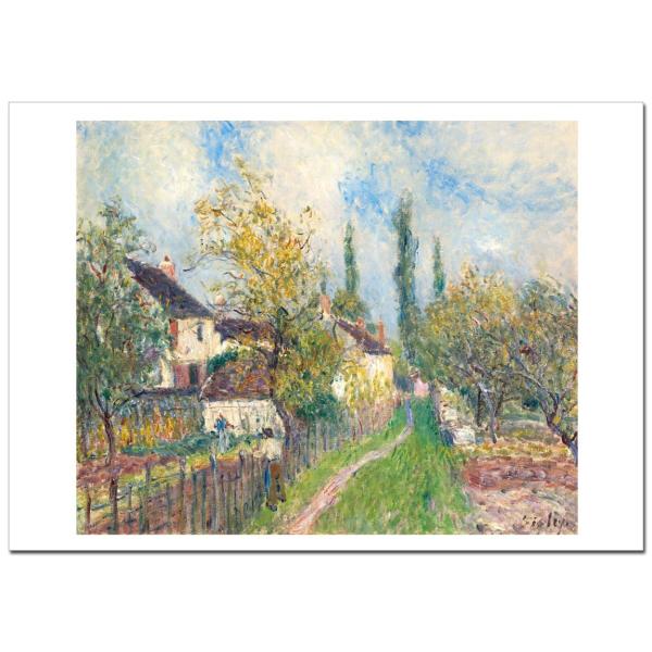 シスレー レ・サブロンの小道Un sentier aux Sablons B4（257ミリ×364ミ...