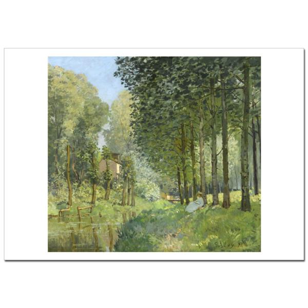 シスレー小川沿いでの休息Rest along the Stream   ジクレーポスターB4(364...