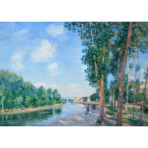 世界の名画 モネ ヴェトゥイユの画家の庭 ジクレーキャンバス複製画