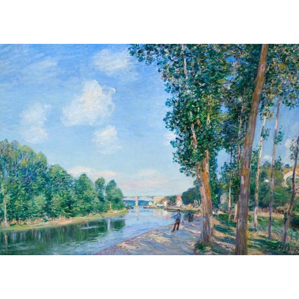 アルフレッド・シスレー サン=マメス6月の日光  ジクレーポスター四辺フチ無しB4(364ミリ×25...