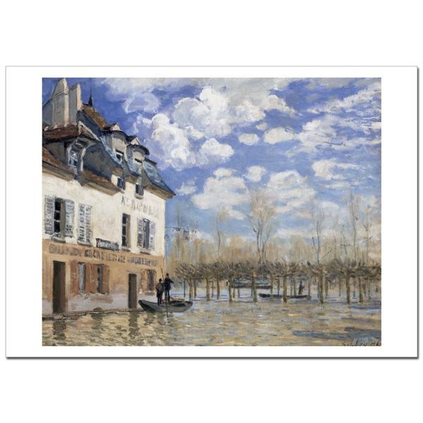 アルフレッド・シスレー Boat in the Flood at Port Marly B4〜B1サ...