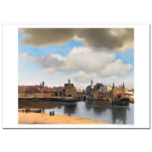 フェルメール　デルフト眺望　ジクレーポスター B4 (364ミリ×257ミリ)